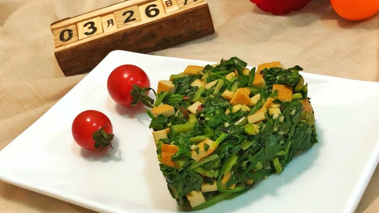 香干马兰头,家里有客人可以造型一下美美哒!
