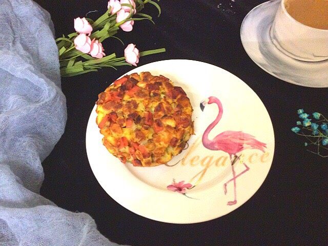菌类料理+吐司边蟹味菇鸡蛋饼,金灿灿,香喷喷的饼饼就好了