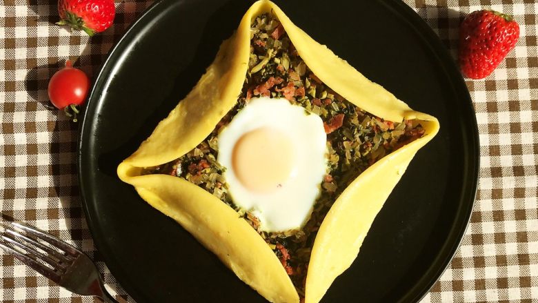 香椿系列之四 法式香椿煎饼,法式香椿煎饼