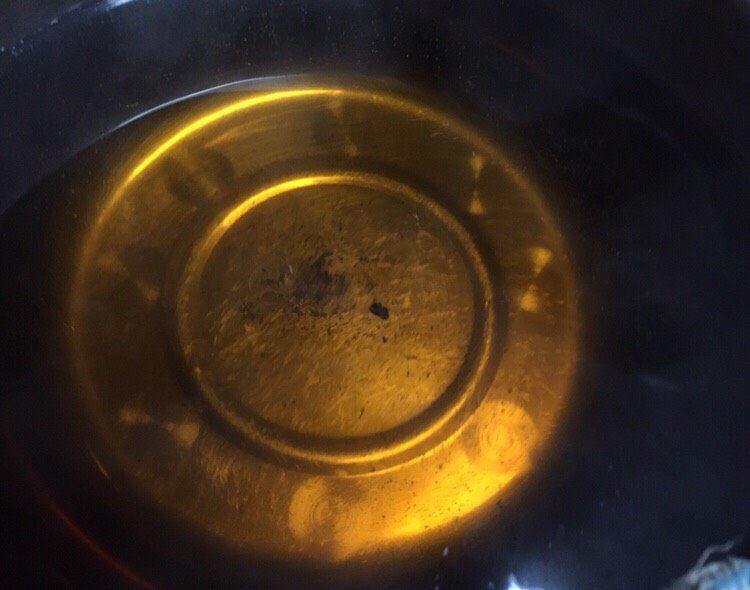 黑熊掌菌鲜笋土鸡汤,熊掌菌泡发捞起,水不要倒掉了