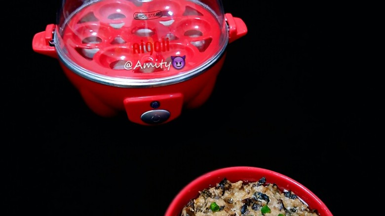 梅菜蒸肉饼(蒸蛋器版),成品图