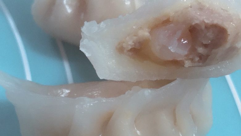 水晶虾饺,然后开吃吧!😍