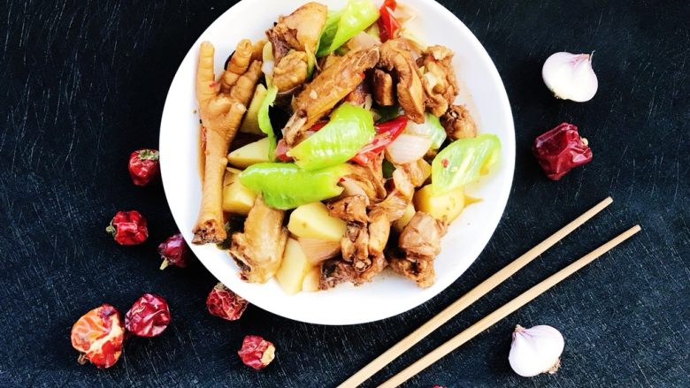 大盘鸡,成品图