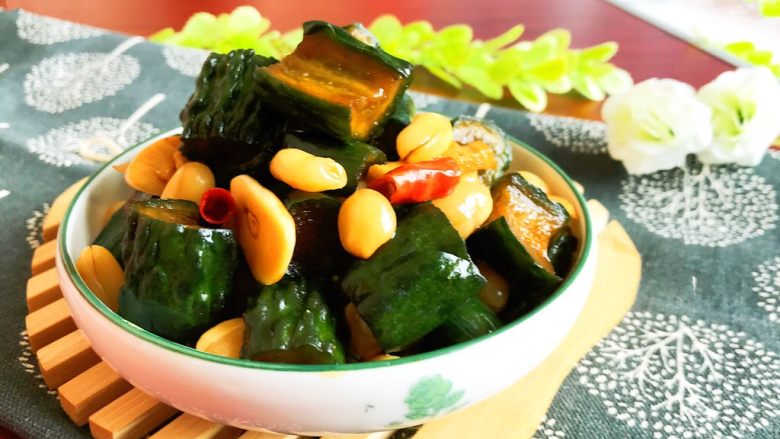 爽口小菜 黄瓜酱豆,黄瓜酱豆做好了