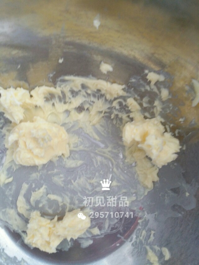 意式经典——弗洛伦萨饼干,稍微一打,把黄油打撒发白就可以了。