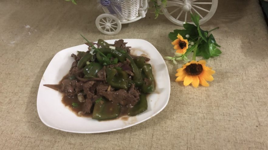 圆椒炒牛肉