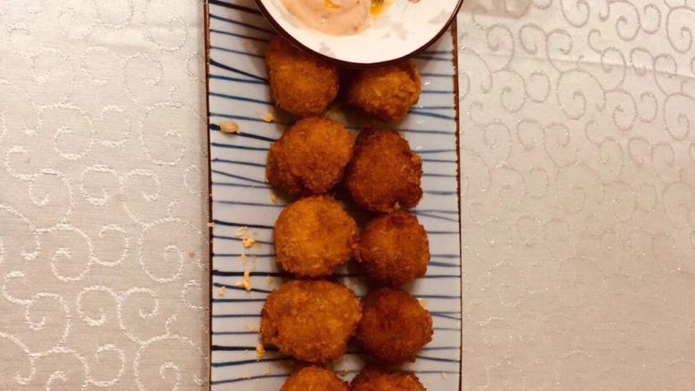 黑胡椒土豆鸡肉丸