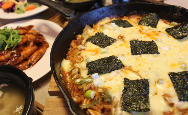 韩式辣炒芝士鸡排饭,成品