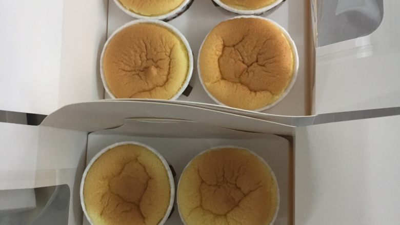 cup cake,装进盒子