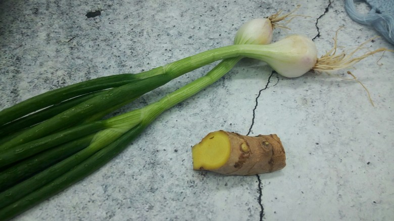 红烧豆豉泥鱼,生姜,葱少许
