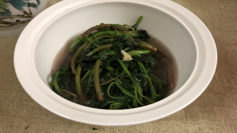 盐水青菜,完成