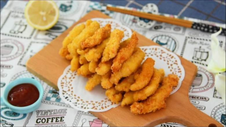 香酥鸡条,媲美肯德基的香酥鸡条。