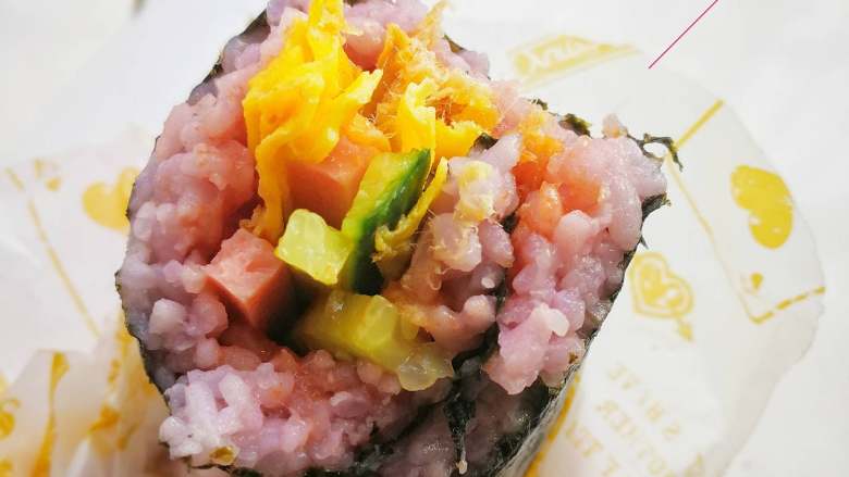 糖果式紫菜包饭,细节图:很好吃哦。