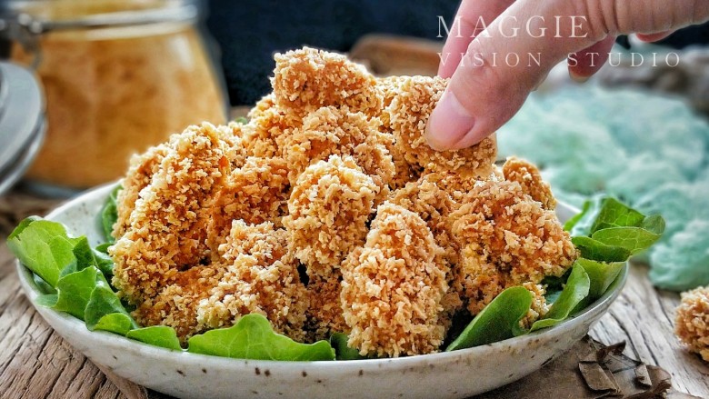 油炸劲辣香酥鸡米花,一起来吃吧!