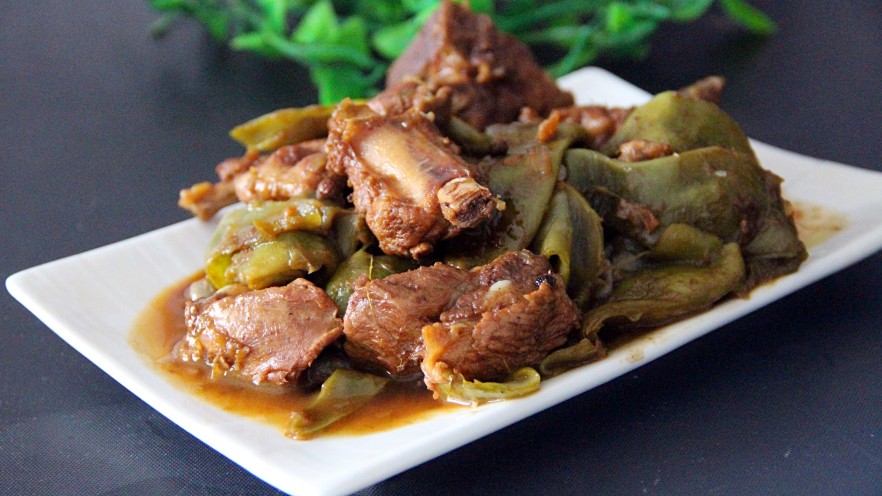 排骨炖豆角