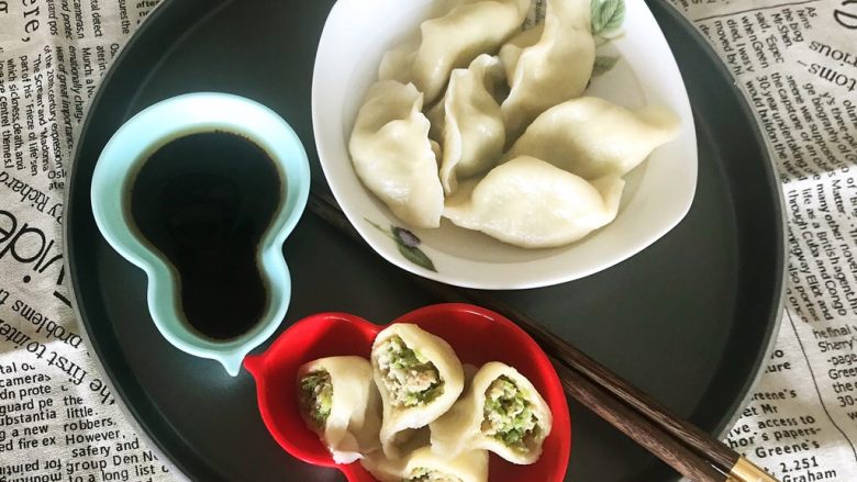 头伏饺子   鲜香的麻椒猪肉馅水饺,饺可以吃了