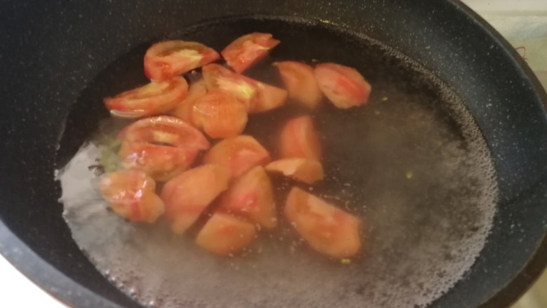 生日寿面&满满的祝福,开锅后加西红柿