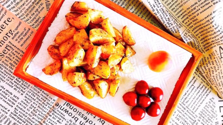 外焦内软的椒盐土豆