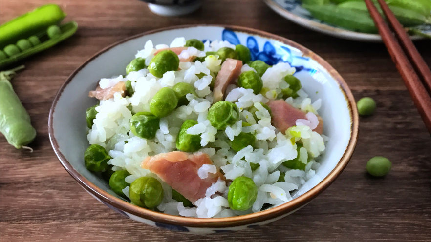 咸肉豌豆糯米饭