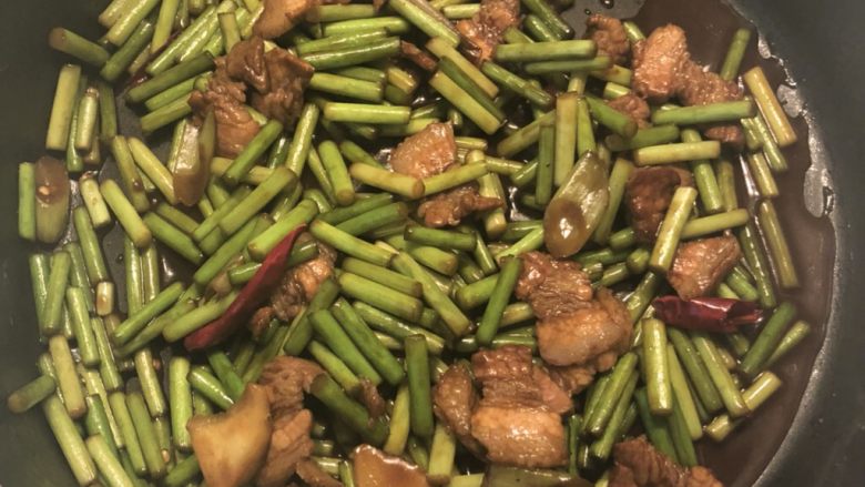 蒜薹小炒肉