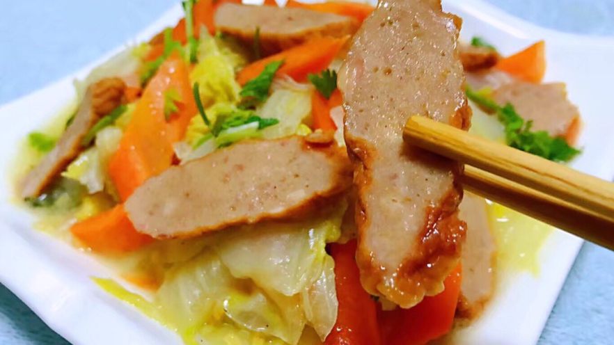 肉参炒白菜