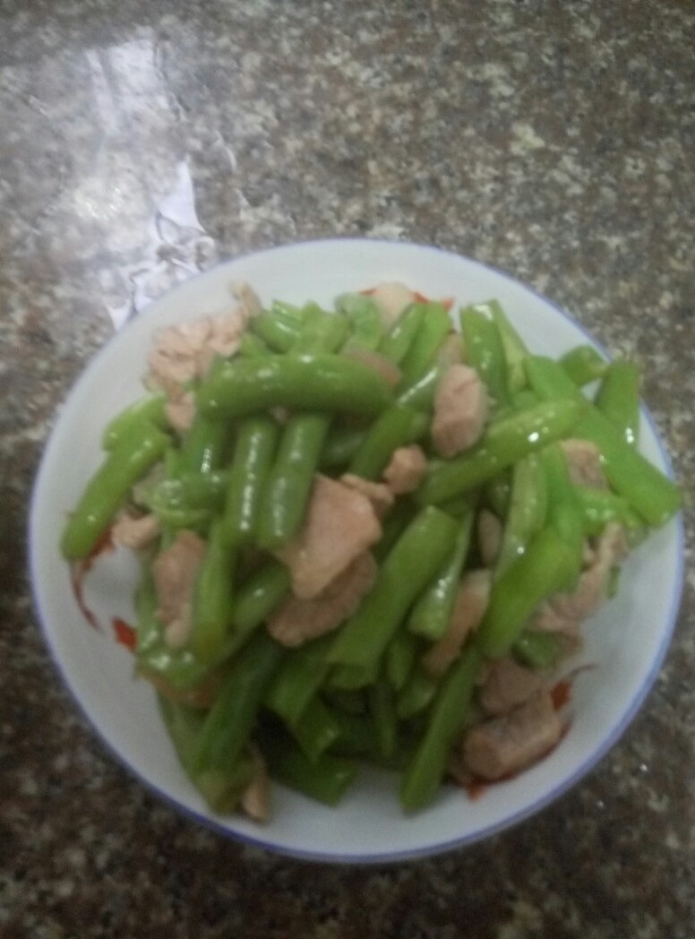 四季豆炒猪肉
