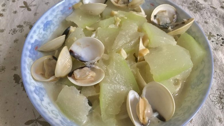 瑶柱冬瓜焖沙白