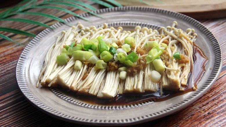 香葱蒜蓉金针菇