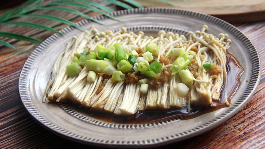 香葱蒜蓉金针菇