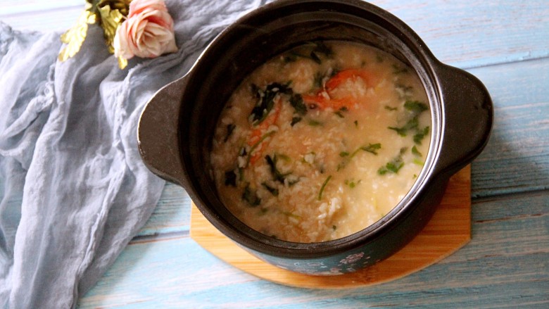 鲜虾粥,美味!