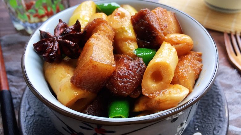 芸豆竹笋红烧肉,肥而不腻!