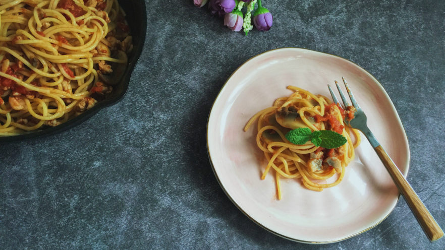 蘑菇肉酱意面