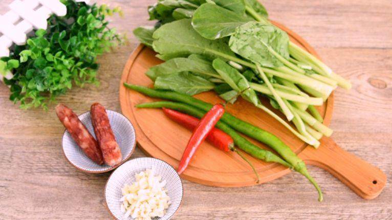 菜心可以这样炒,你一定不知道,太简单了!,食材图