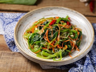 菠菜拌粉丝
