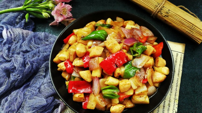 黑椒鸡肉粒,趁热吃,分分钟光盘