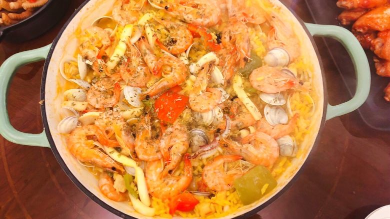 西班牙海鲜饭,成品图