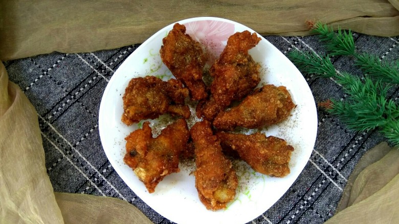 烧烤味炸翅根,外酥里嫩,特别入味