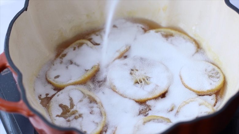 柠檬蜜&柠檬冰红茶,关火,第三次加糖,冷却