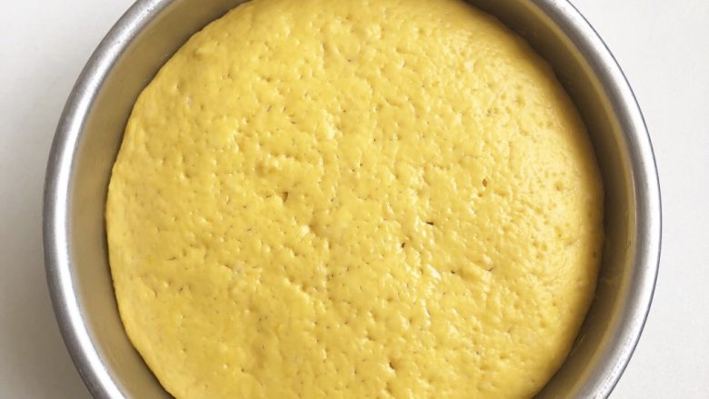 南瓜发糕,大概1～1.5小时，发酵至九分满即可。