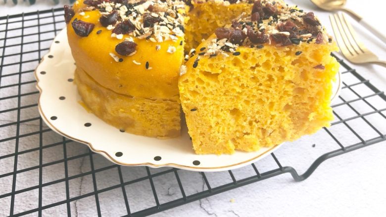 南瓜发糕,辅食交流微信：13860164332