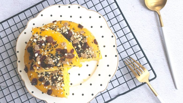 南瓜发糕,颜值还是很不错的