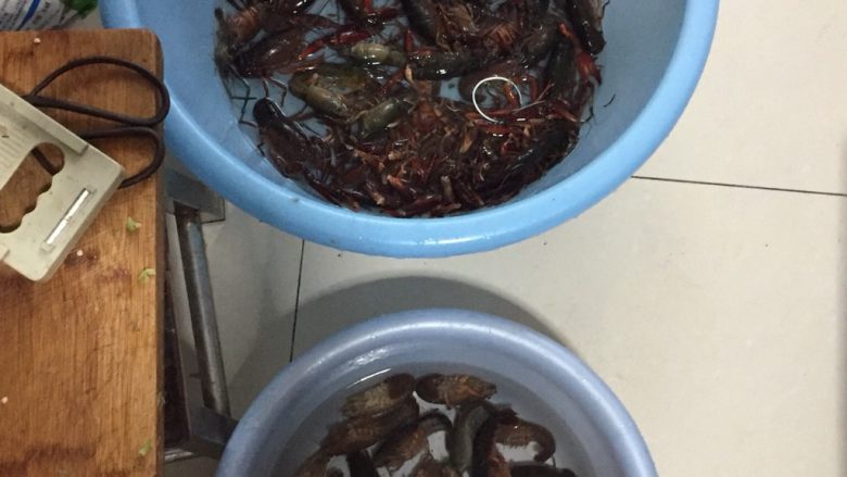 十三香小龙虾,理好龙虾,剪掉脚和须,不要去肠,不然肉容易烂,吃的时候再去。