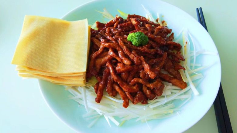 京酱肉丝,成品图
