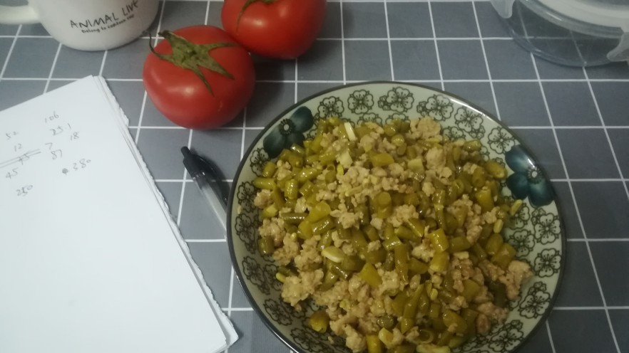 开胃酸豆角肉沫