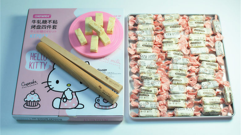 花生牛轧糖-kitty牛轧糖模具满模食谱,成品图