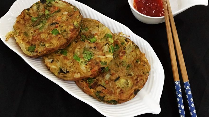 芦笋粉丝煎饼