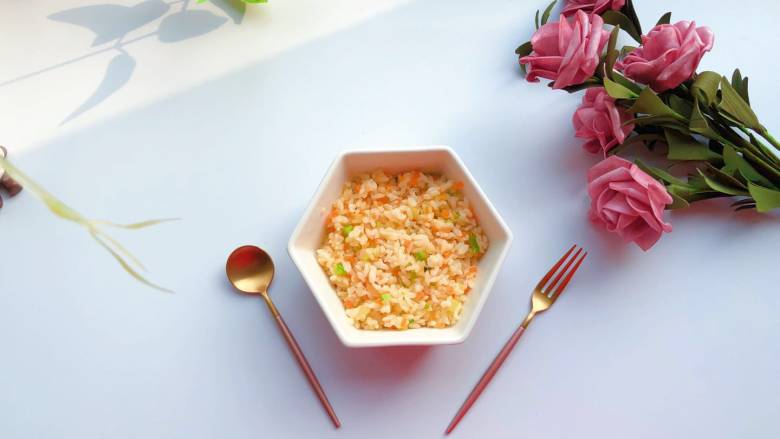 【宝宝辅食】12M+,虾松杂蔬炒饭,虾松杂蔬炒饭 get ✔