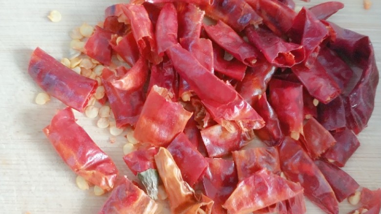 夏日伴侣👉麻辣小龙虾,<a style='color:red;display:inline-block;' href='/shicai/ 86474'>干辣椒</a>切小块备用。