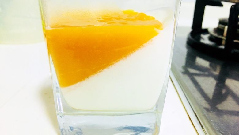 白凉粉版牛奶芒果布丁,好啦