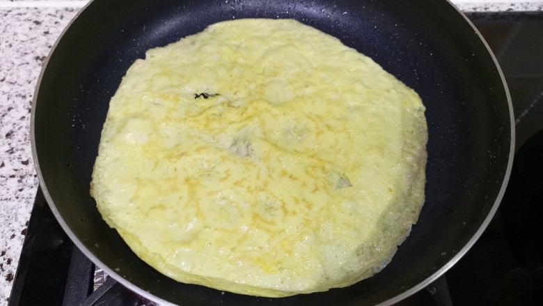 紫菜包饭,煎另外一面